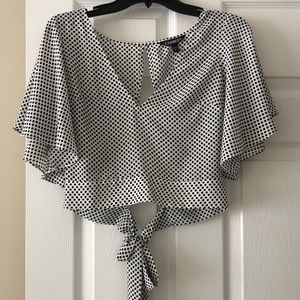 Express Polka Dot Crop Top - Sz XS - New with Tag
